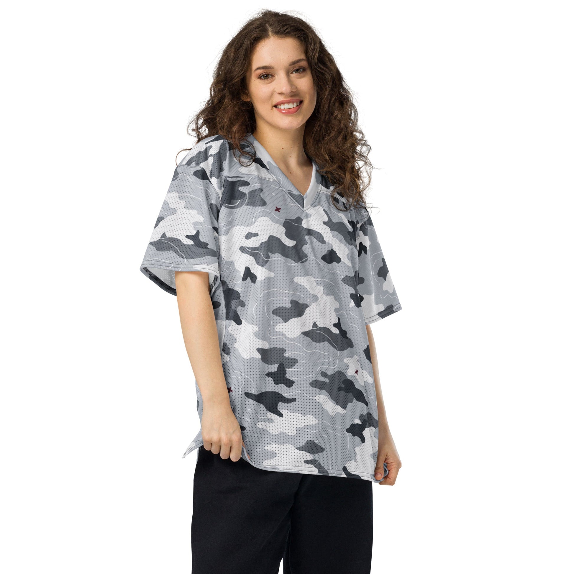 Frozen Tundra Topo CAMO Unisex American Football Jersey