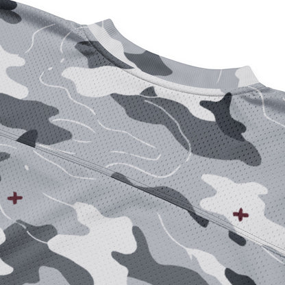 Frozen Tundra Topo CAMO Unisex American Football Jersey