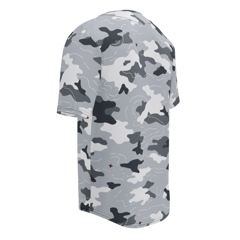 Frozen Tundra Topo CAMO Unisex Baseball Jersey