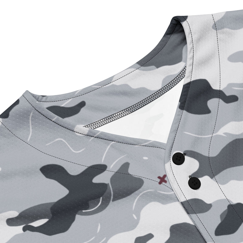 Frozen Tundra Topo CAMO Unisex Baseball Jersey