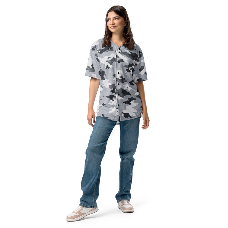 Frozen Tundra Topo CAMO Unisex Baseball Jersey
