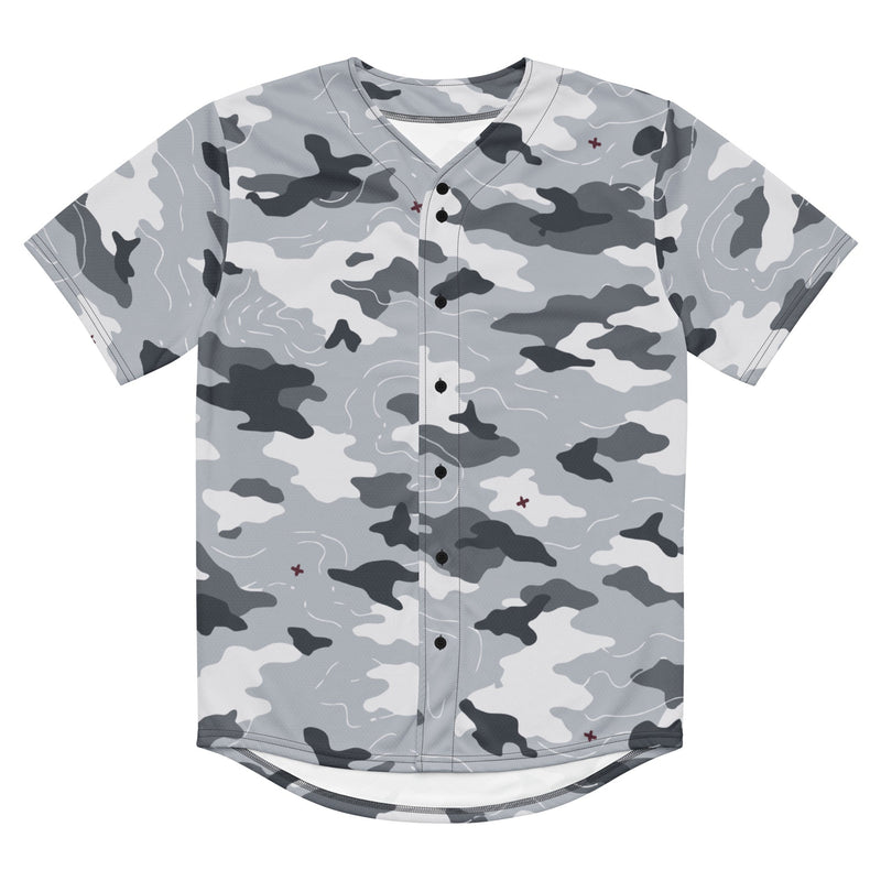 Frozen Tundra Topo CAMO Unisex Baseball Jersey