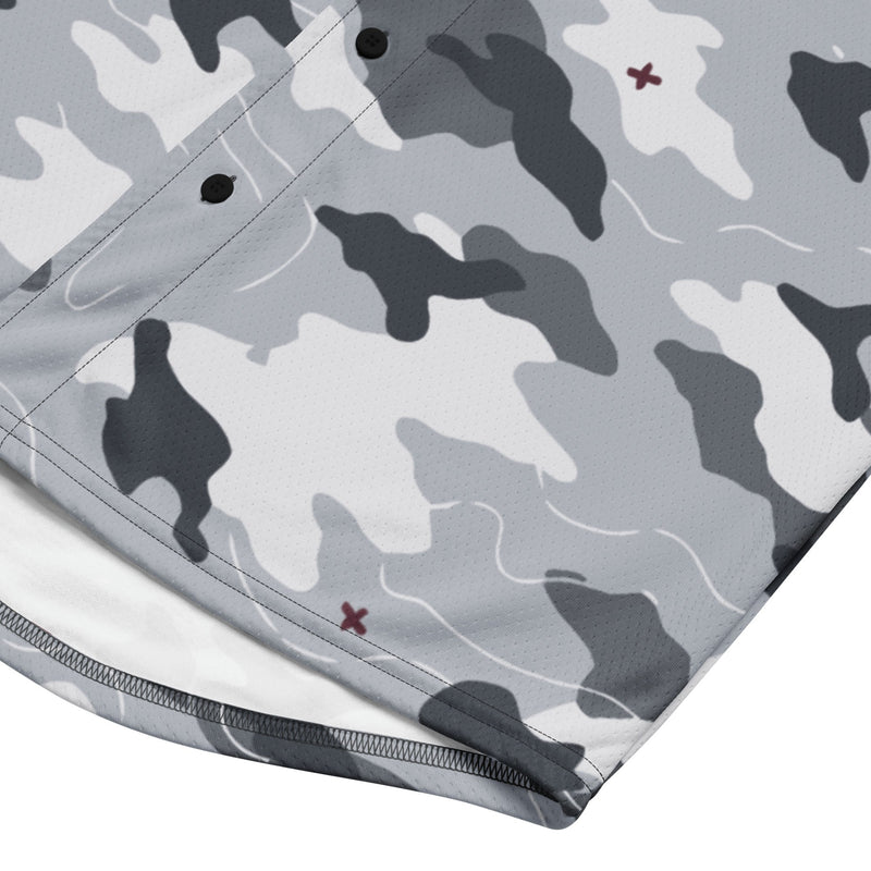 Frozen Tundra Topo CAMO Unisex Baseball Jersey