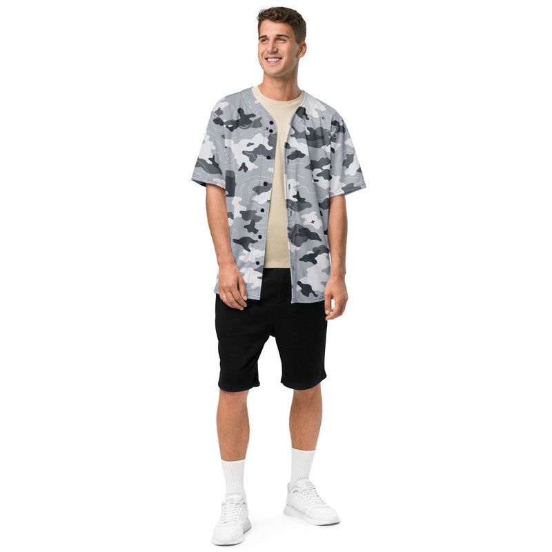 Frozen Tundra Topo CAMO Unisex Baseball Jersey