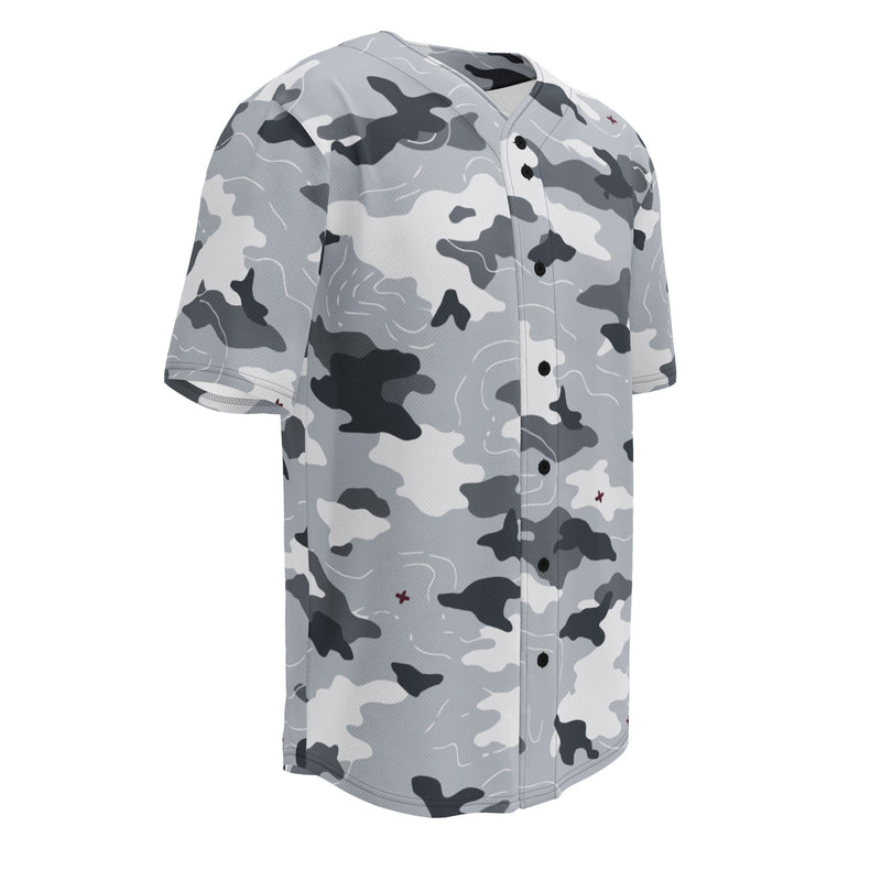 Frozen Tundra Topo CAMO Unisex Baseball Jersey