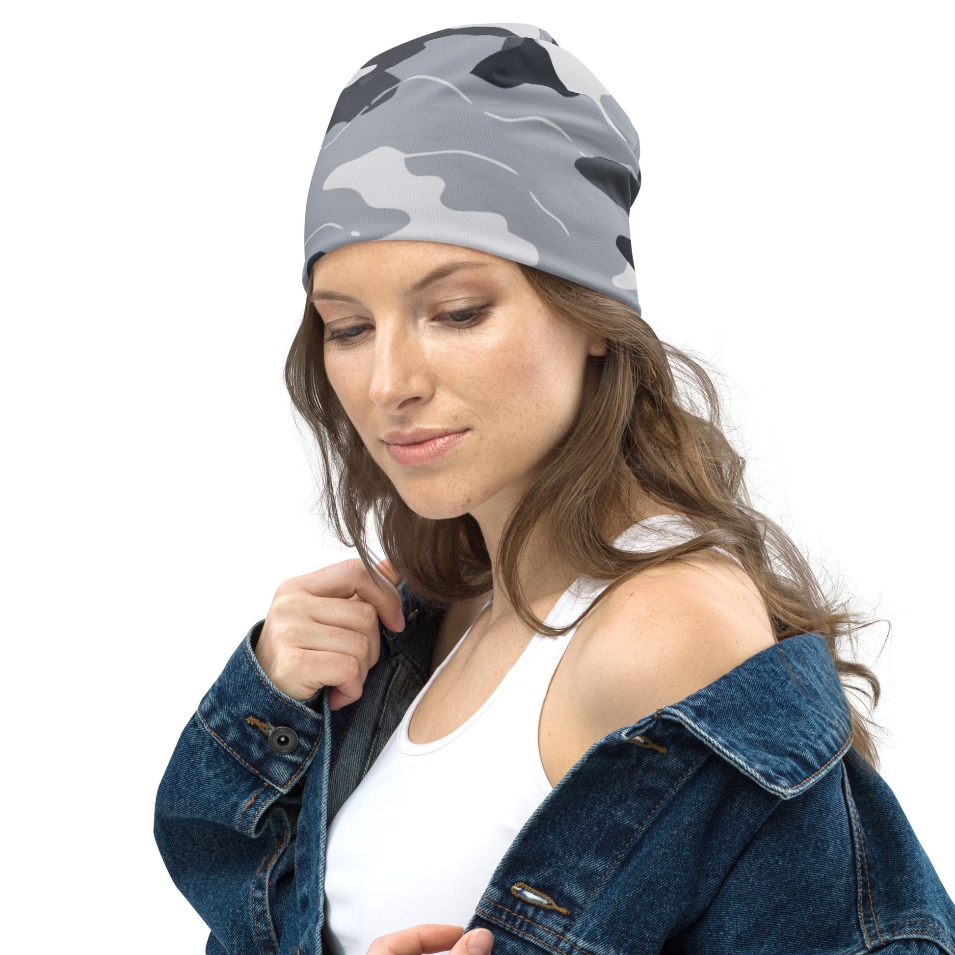 Frozen Tundra Topo CAMO Beanie - Beanies
