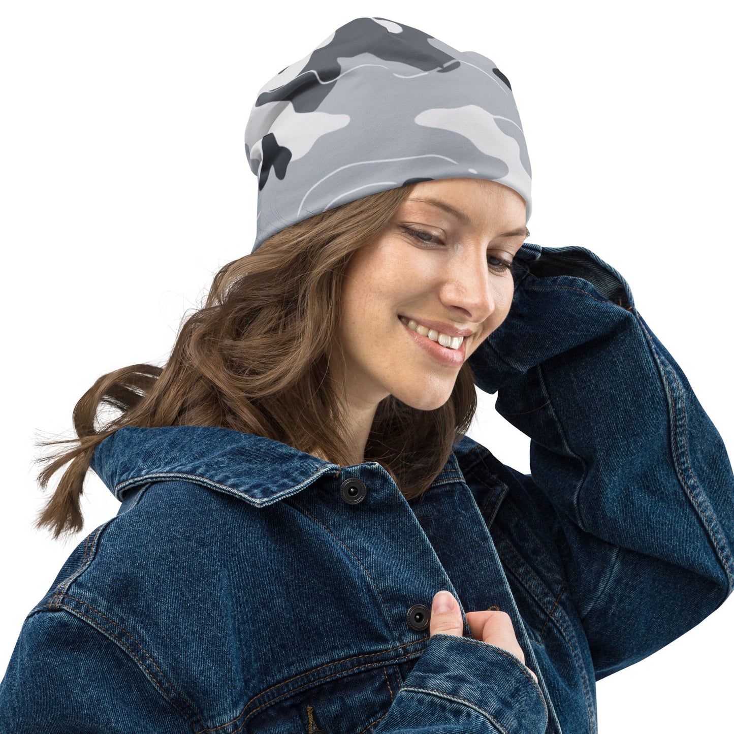 Frozen Tundra Topo CAMO Beanie - Beanies