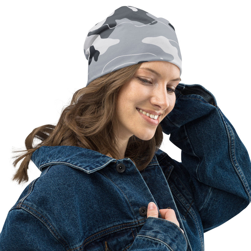 Frozen Tundra Topo CAMO Beanie - Head