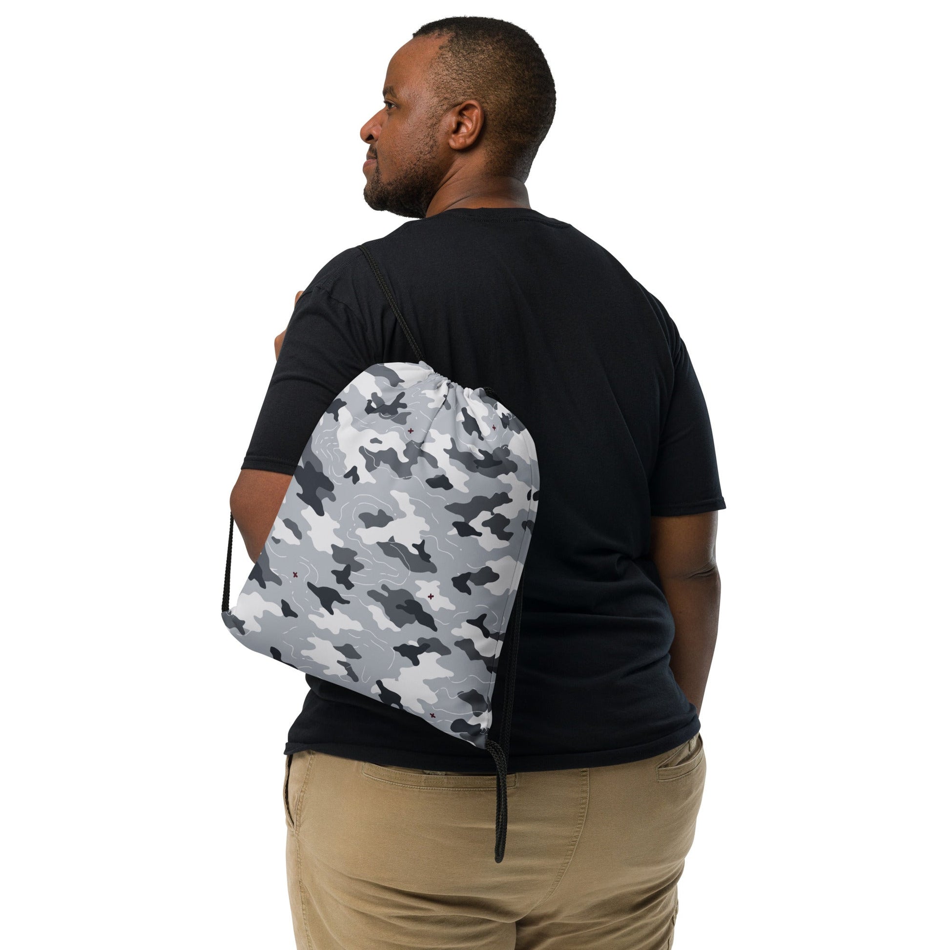 Frozen Tundra Topo CAMO Drawstring Bag - Bags