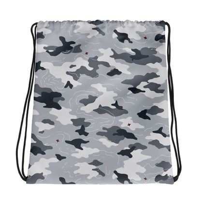 Frozen Tundra Topo CAMO Drawstring Bag - Bags