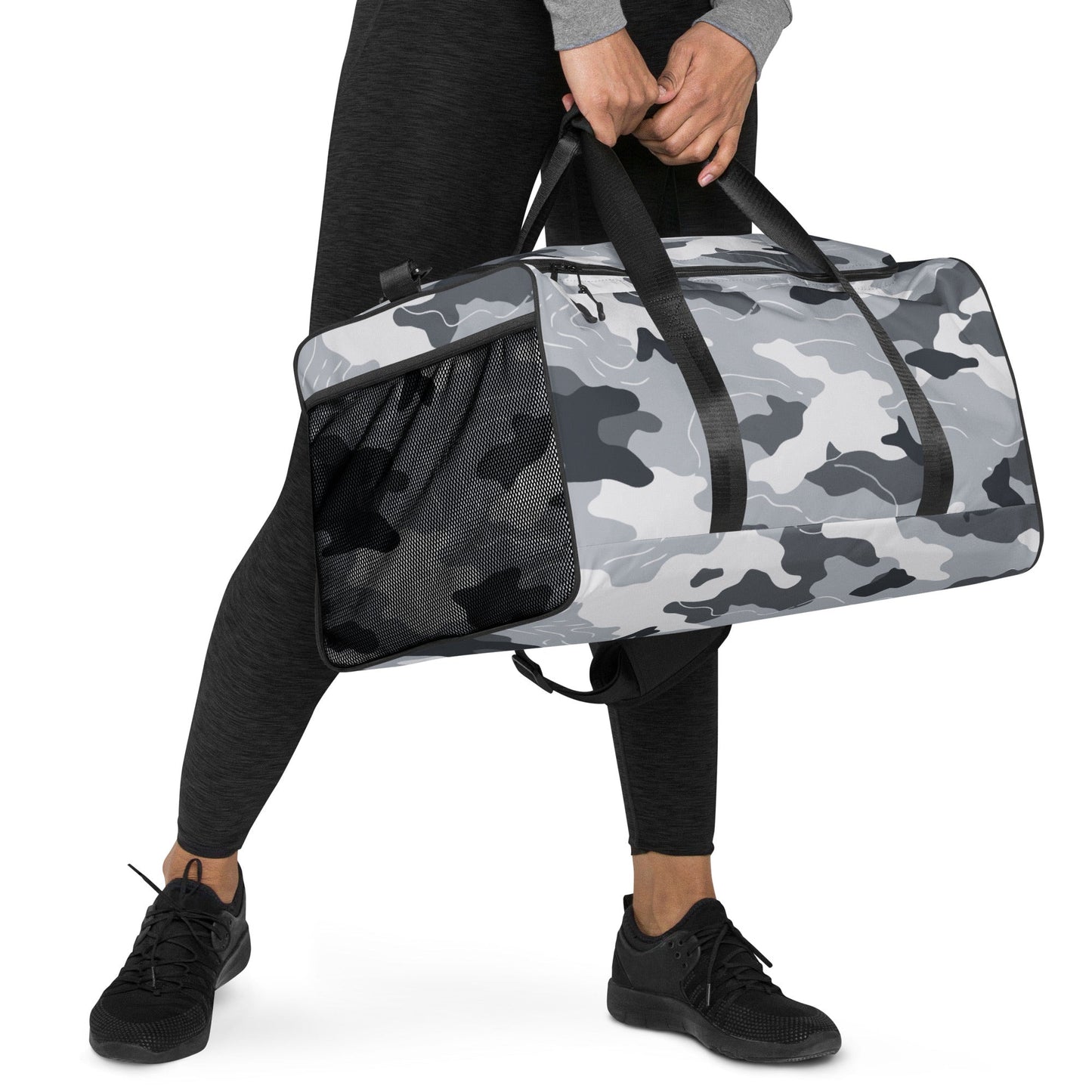 Frozen Tundra Topo CAMO Duffle Bag