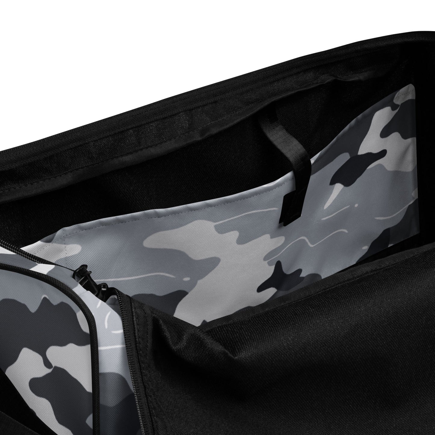 Frozen Tundra Topo CAMO Duffle Bag