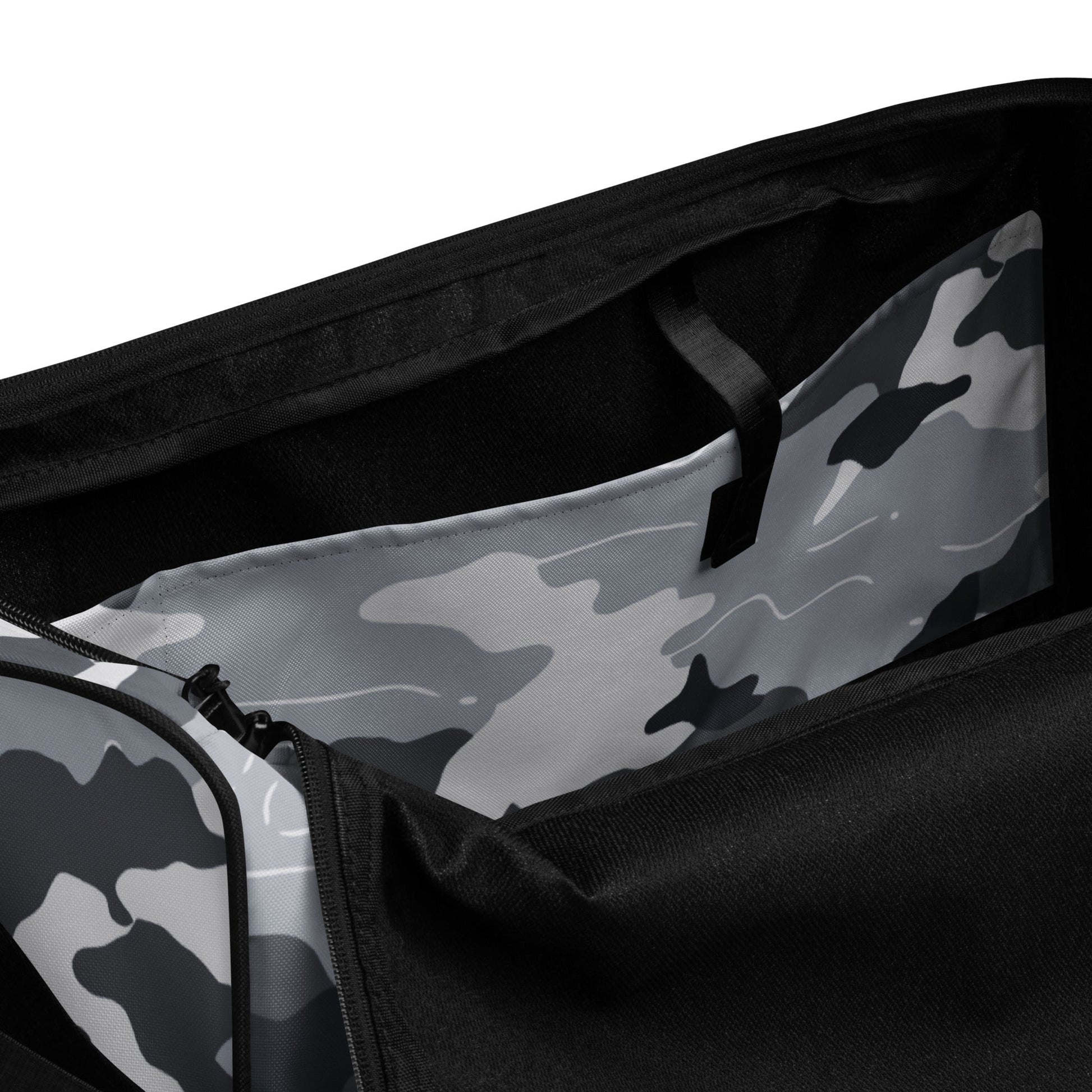 Frozen Tundra Topo CAMO Duffle Bag
