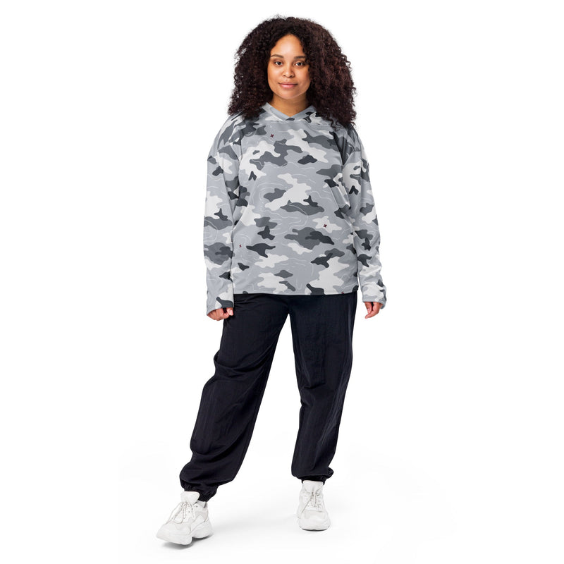 Frozen Tundra Topo CAMO Unisex Hockey Fan Jersey