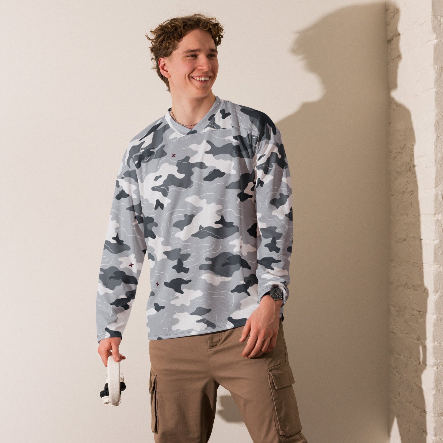 Frozen Tundra Topo CAMO hockey fan jersey - Hockey Jerseys