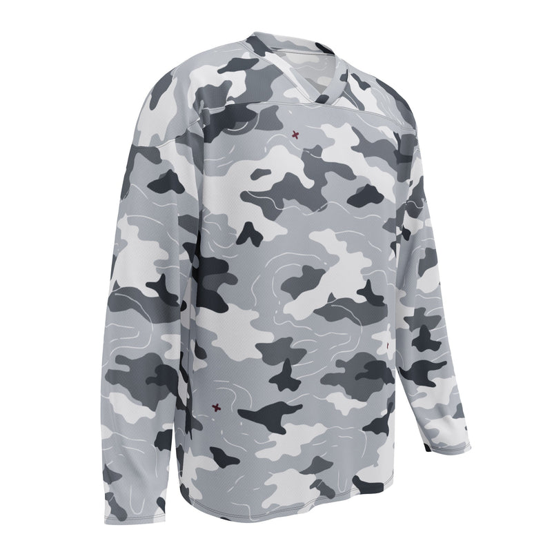 Frozen Tundra Topo CAMO Unisex Hockey Fan Jersey