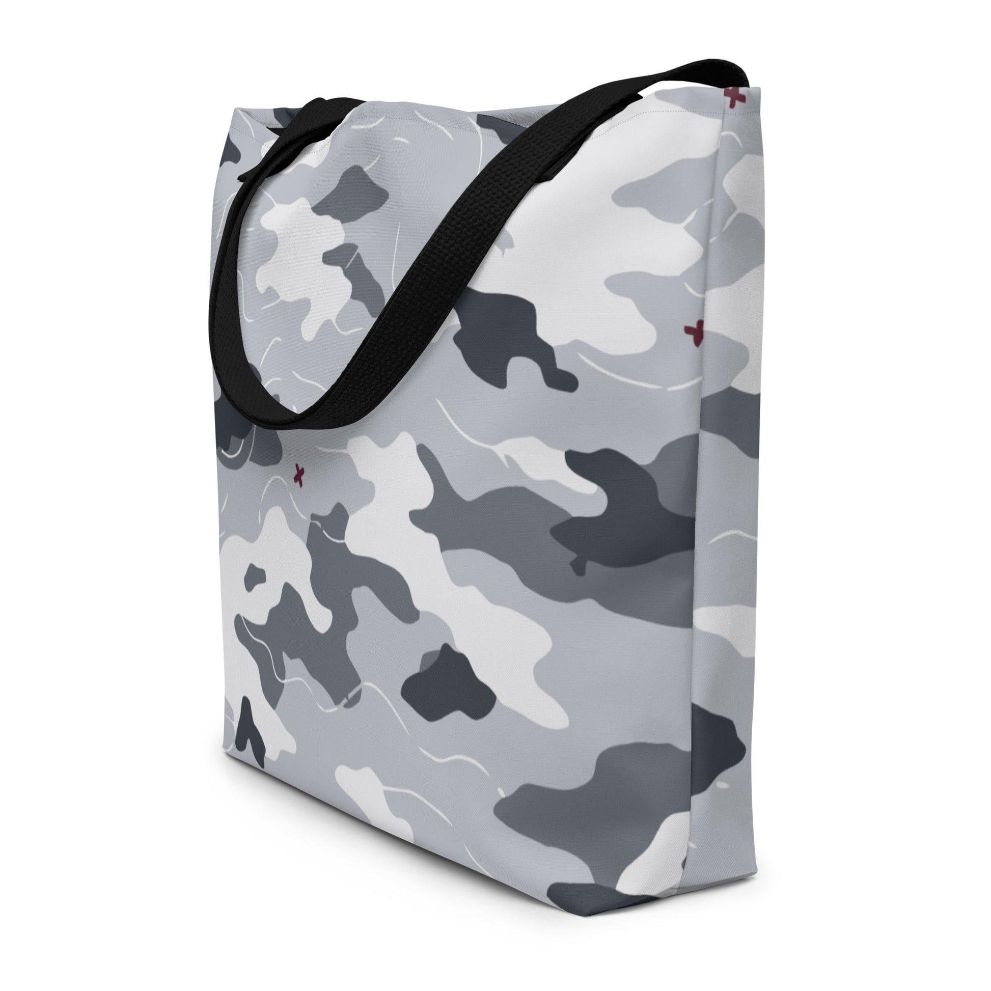 Frozen Tundra Topo CAMO Large Tote Bag - Bags