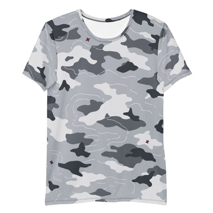 Frozen Tundra Topo CAMO Mens athletic t-shirt - Athletic T-Shirts