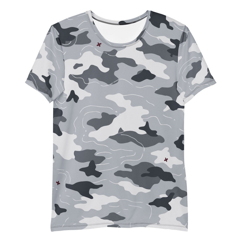 Frozen Tundra Topo CAMO Mens Athletic T-Shirt - Shirt