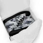 Frozen Tundra Topo CAMO Mens High-Top Canvas Shoes