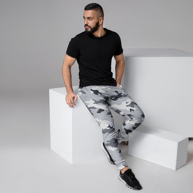 Frozen Tundra Topo CAMO Mens Joggers - XS