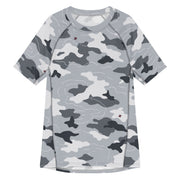 Frozen Tundra Topo CAMO Mens Short-Sleeve Rash Guard - 2XS - SS