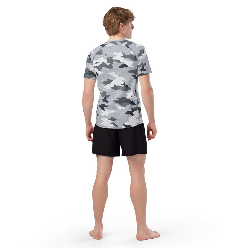 Frozen Tundra Topo CAMO Mens Short-Sleeve Rash Guard - SS