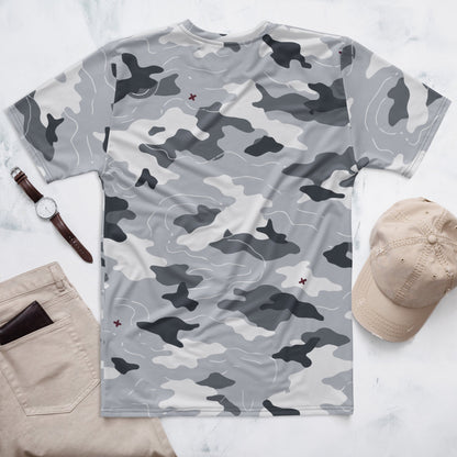 Frozen Tundra Topo CAMO Mens t-shirt - T-Shirts