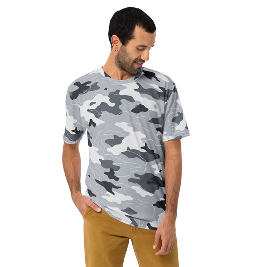 Frozen Tundra Topo CAMO Mens t-shirt - T-Shirts