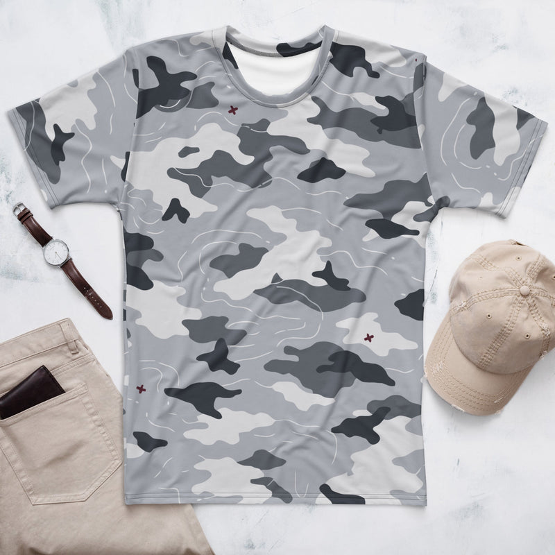 Frozen Tundra Topo CAMO Mens T-Shirt - XS
