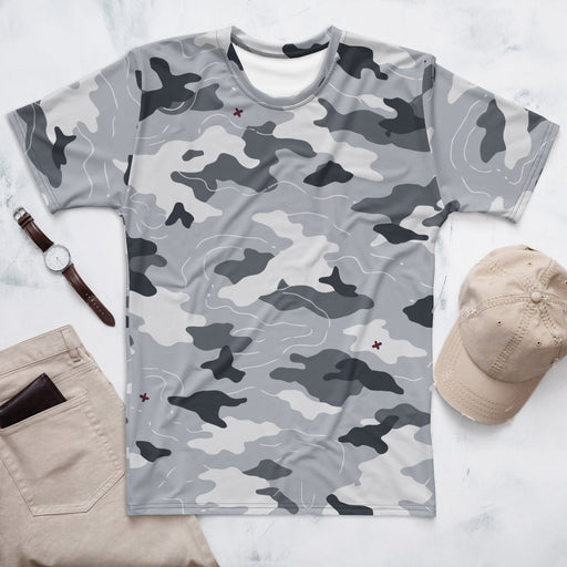 Frozen Tundra Topo CAMO Mens T-Shirt - XS