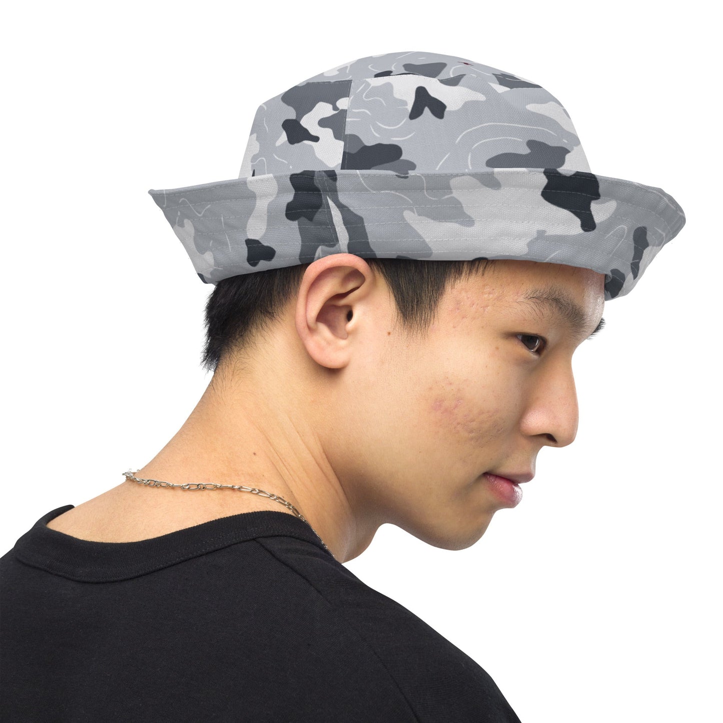 Frozen Tundra Topo CAMO Reversible bucket hat - Bucket Hats