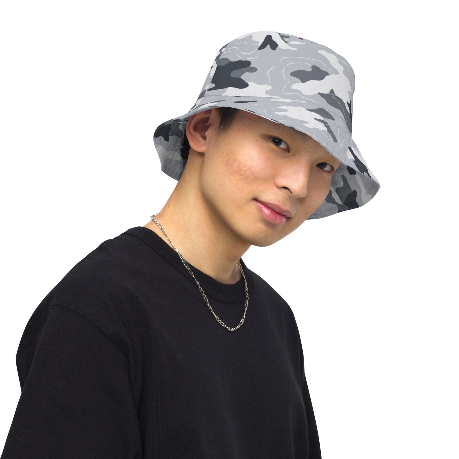 Frozen Tundra Topo CAMO Reversible bucket hat - Bucket Hats