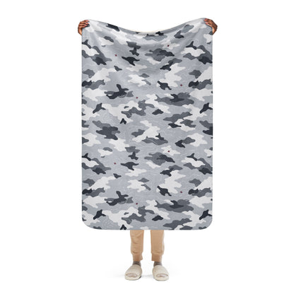 Frozen Tundra Topo CAMO Sherpa blanket - 37″×57″ - Blankets