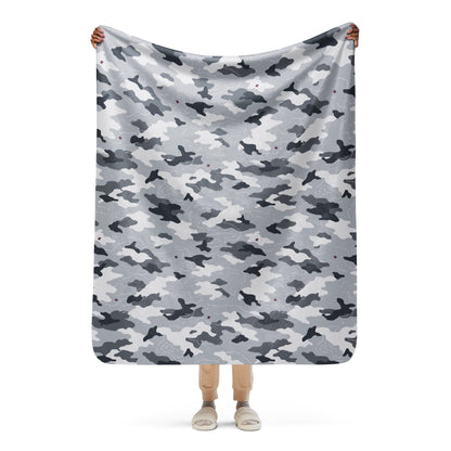 Frozen Tundra Topo CAMO Sherpa blanket - 50″×60″ - Blankets