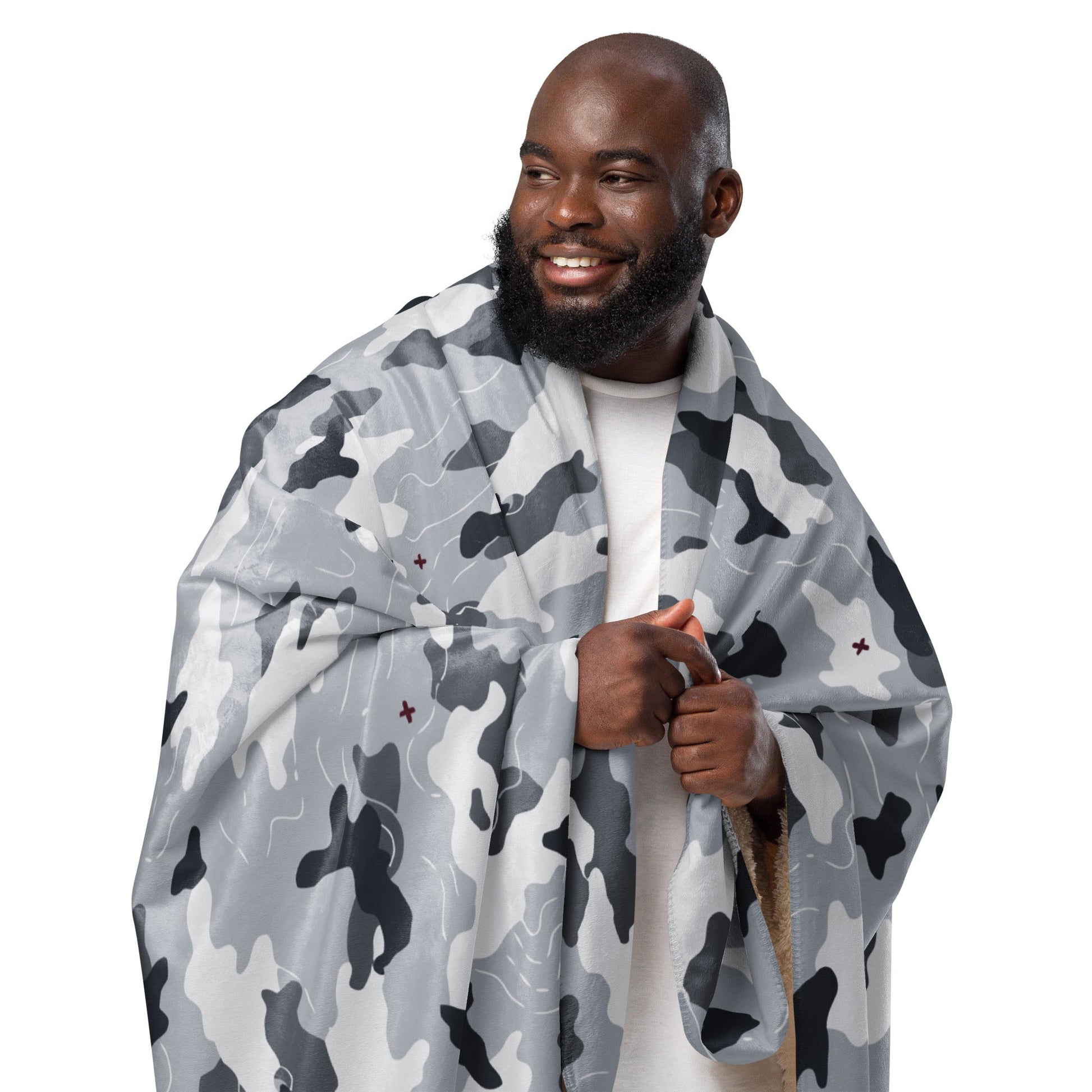Frozen Tundra Topo CAMO Sherpa blanket - Blankets