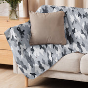 Frozen Tundra Topo CAMO Sherpa Blanket