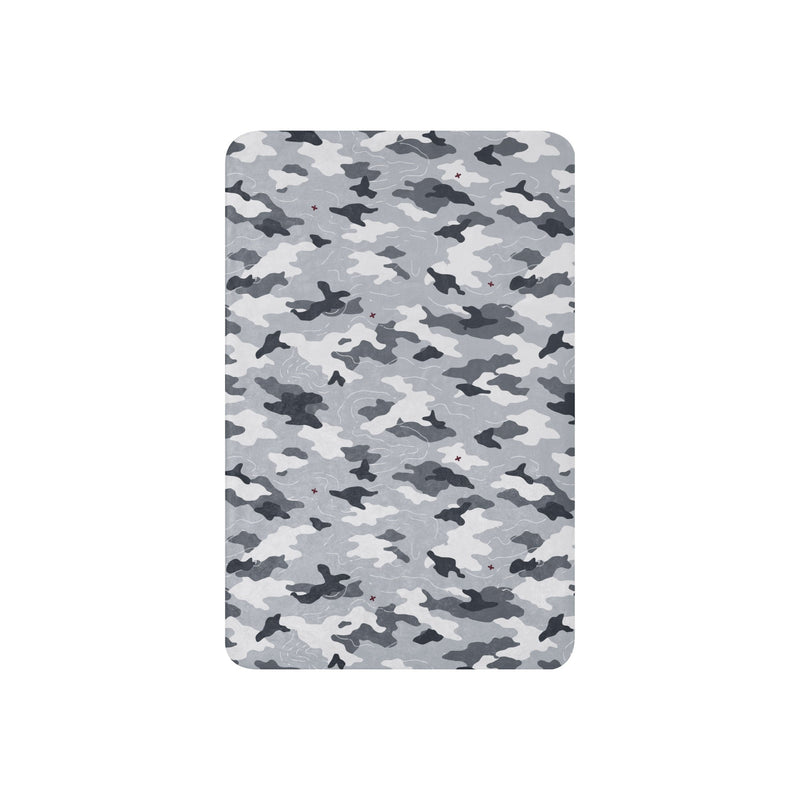 Frozen Tundra Topo CAMO Sherpa Blanket