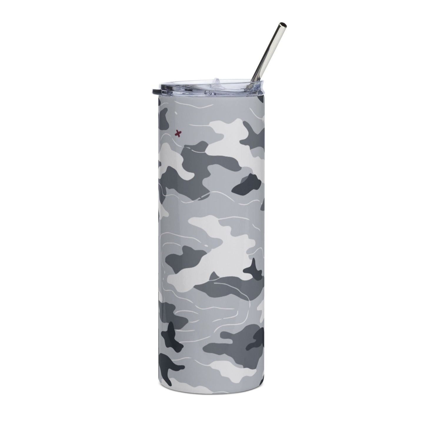 Frozen Tundra Topo CAMO Stainless steel tumbler - Black - Steel Tumbler