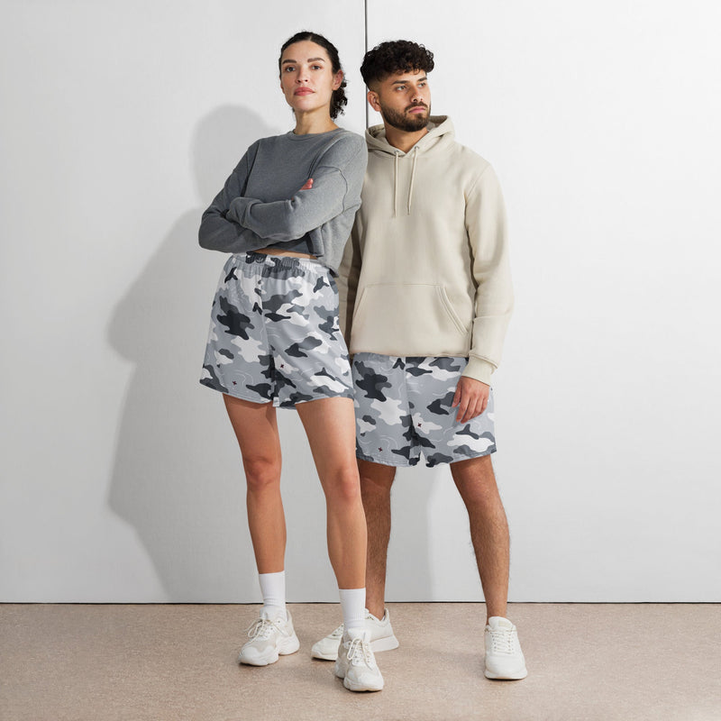 Frozen Tundra Topo CAMO Unisex Athletic Long Shorts