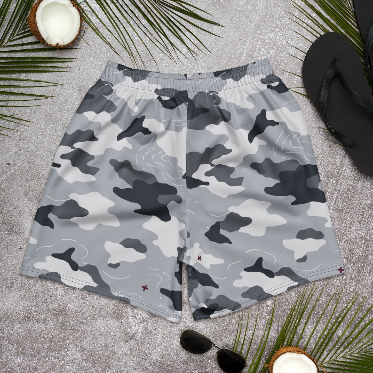 Frozen Tundra Topo CAMO Unisex Athletic Long Shorts