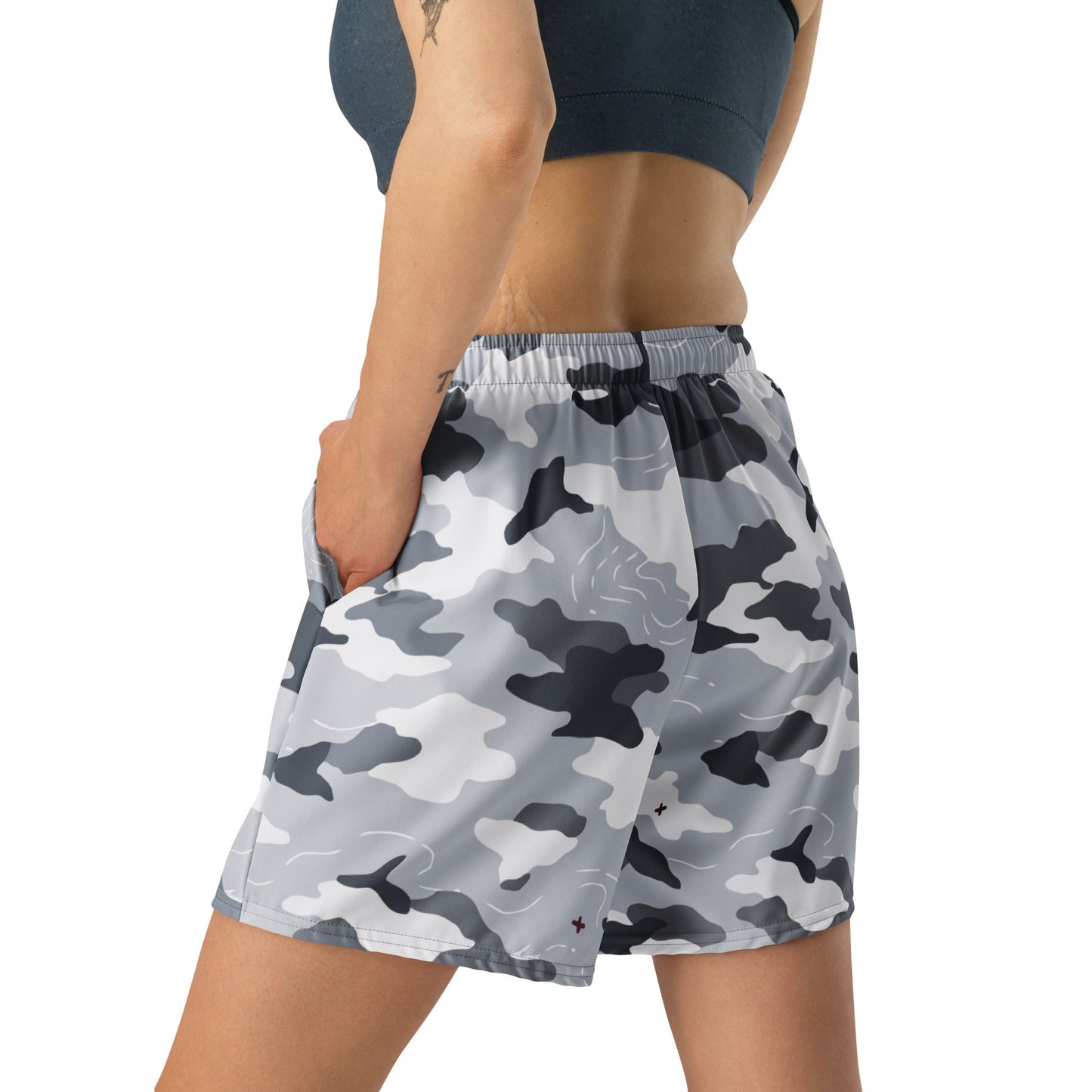 Frozen Tundra Topo CAMO Unisex Athletic Long Shorts