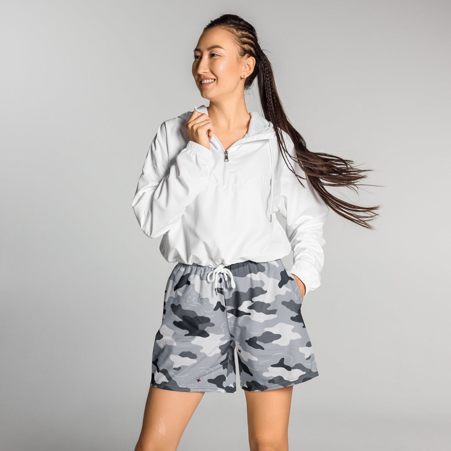 Frozen Tundra Topo CAMO Unisex Athletic Long Shorts