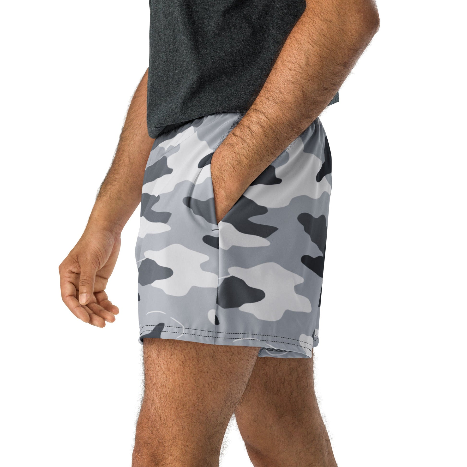 Frozen Tundra Topo CAMO Unisex Athletic Shorts - XS
