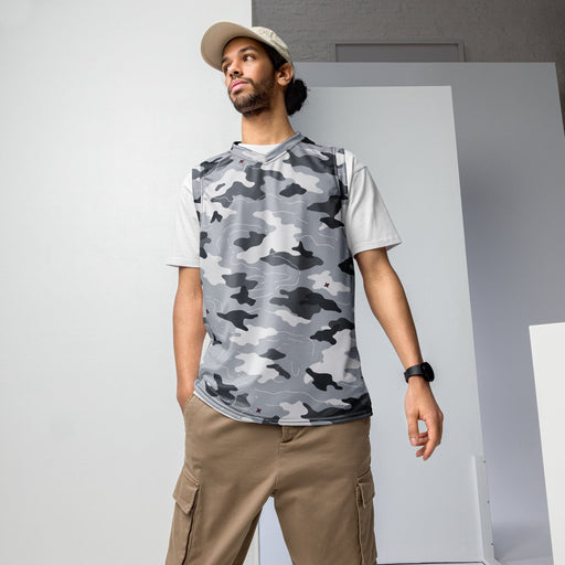 Frozen Tundra Topo CAMO Unisex Basketball Jersey - 2XS
