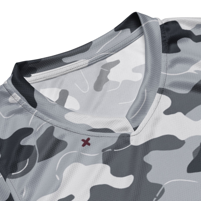 Frozen Tundra Topo CAMO Unisex Basketball Jersey