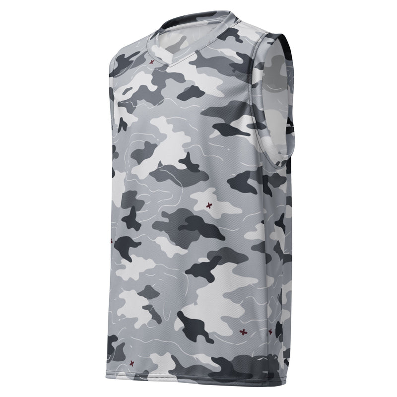 Frozen Tundra Topo CAMO Unisex Basketball Jersey