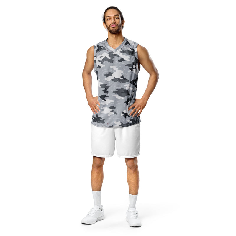 Frozen Tundra Topo CAMO Unisex Basketball Jersey