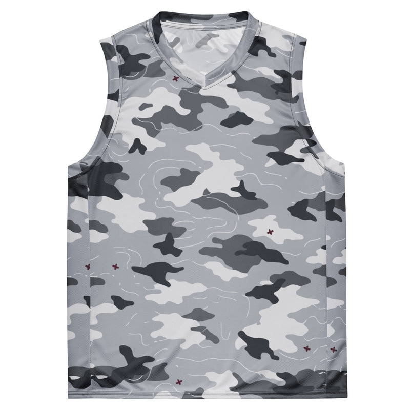 Frozen Tundra Topo CAMO Unisex Basketball Jersey
