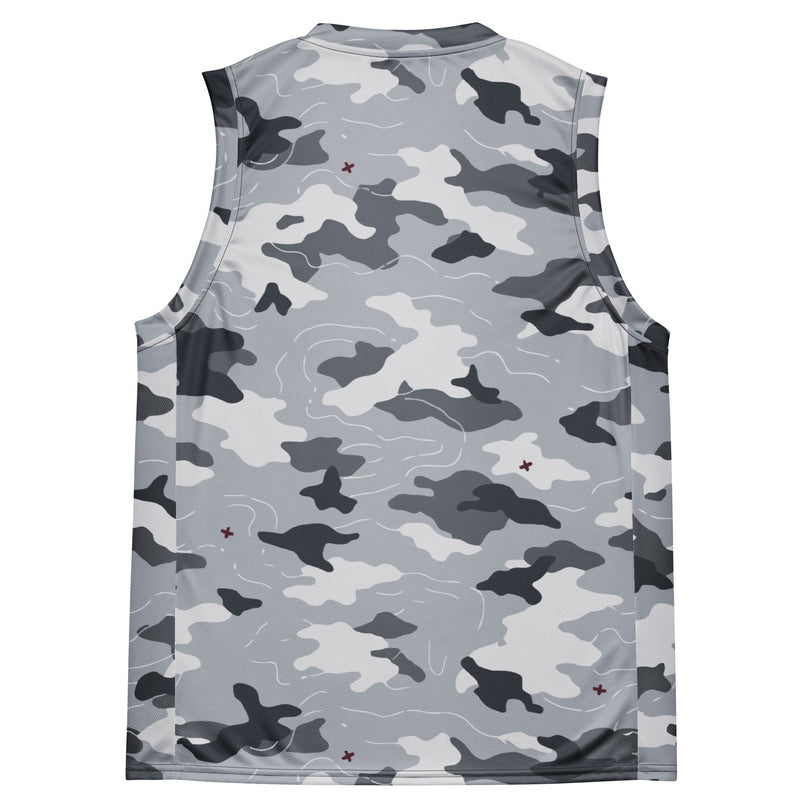 Frozen Tundra Topo CAMO Unisex Basketball Jersey